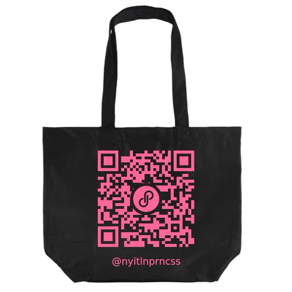 QR CODE reusable tote